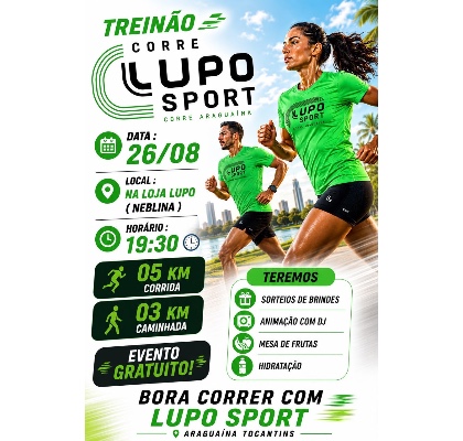 Capa do evento Treinão Corre Lupo Sport