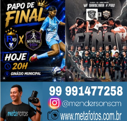 Capa do evento Final Futsal Fem / Masc - @mendersonscm