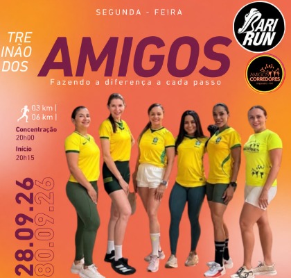 Capa do evento Treinão BariRun Amigos Corredores 📸 @mendersonscm